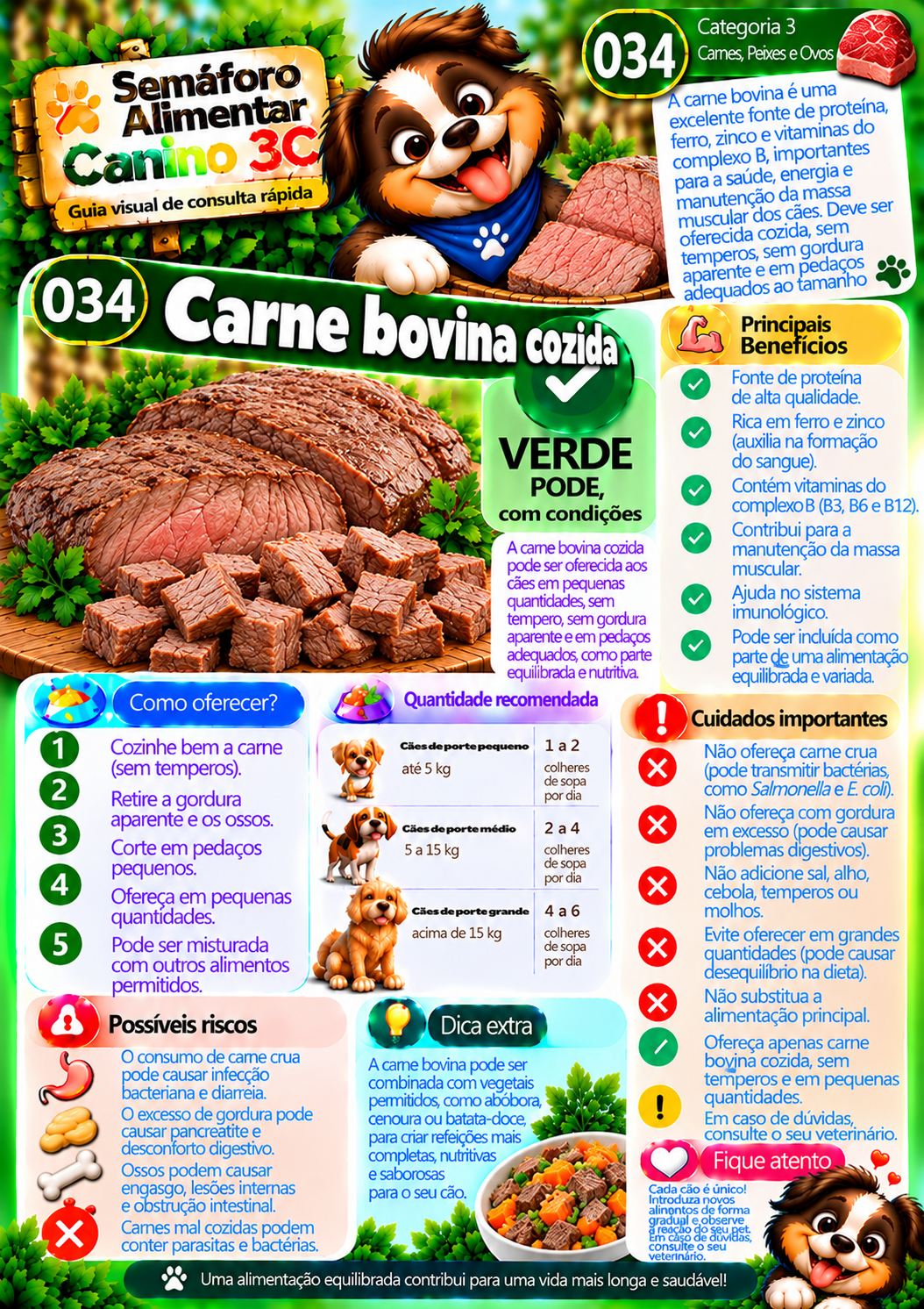 Ficha de Carne bovina cozida